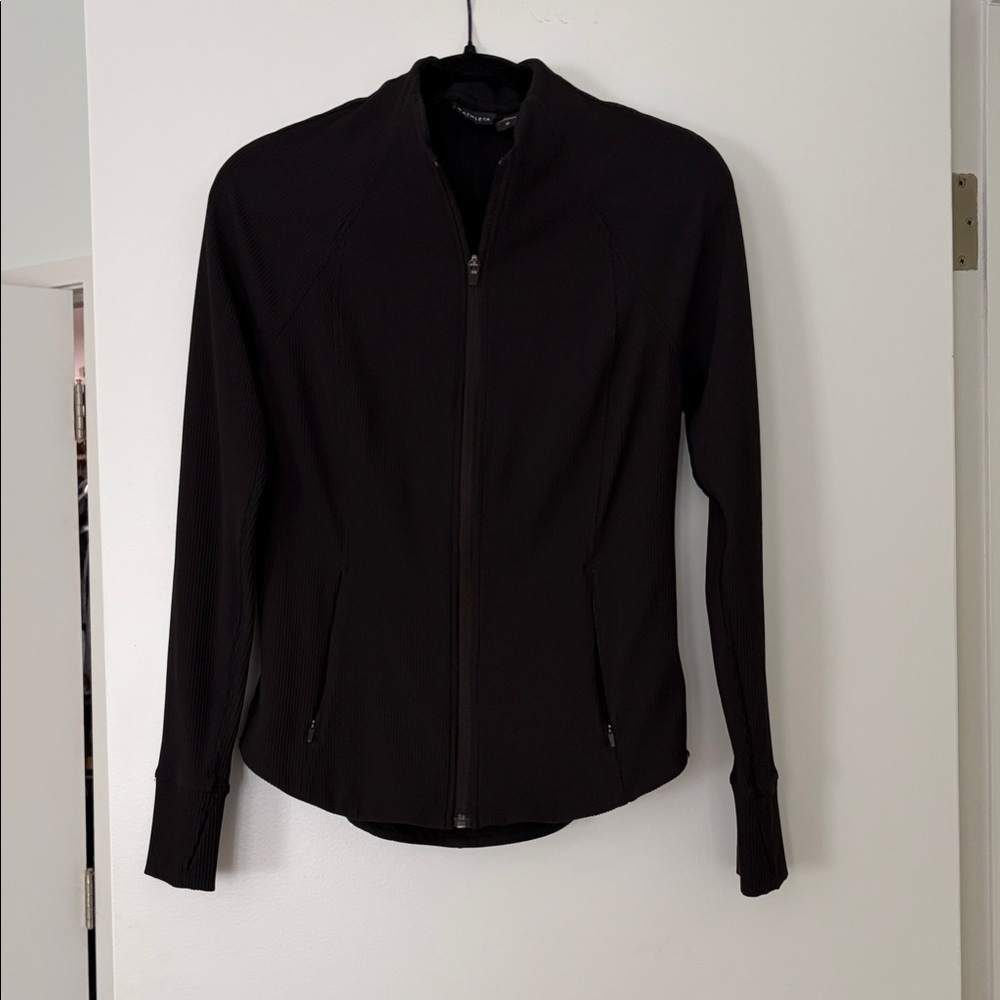 Women's Black Zip-Front Jacket